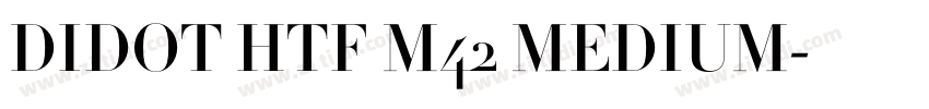 DIDOT HTF M42 MEDIUM字体转换